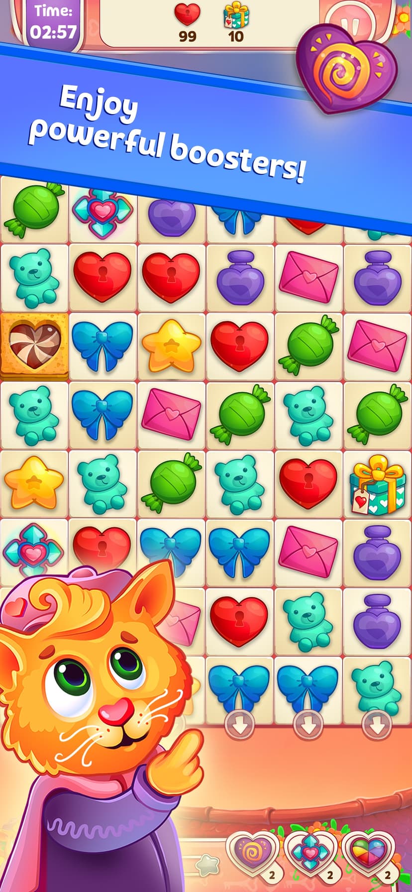 Sweet Hearts Match 3 screenshot 6 - screenshot