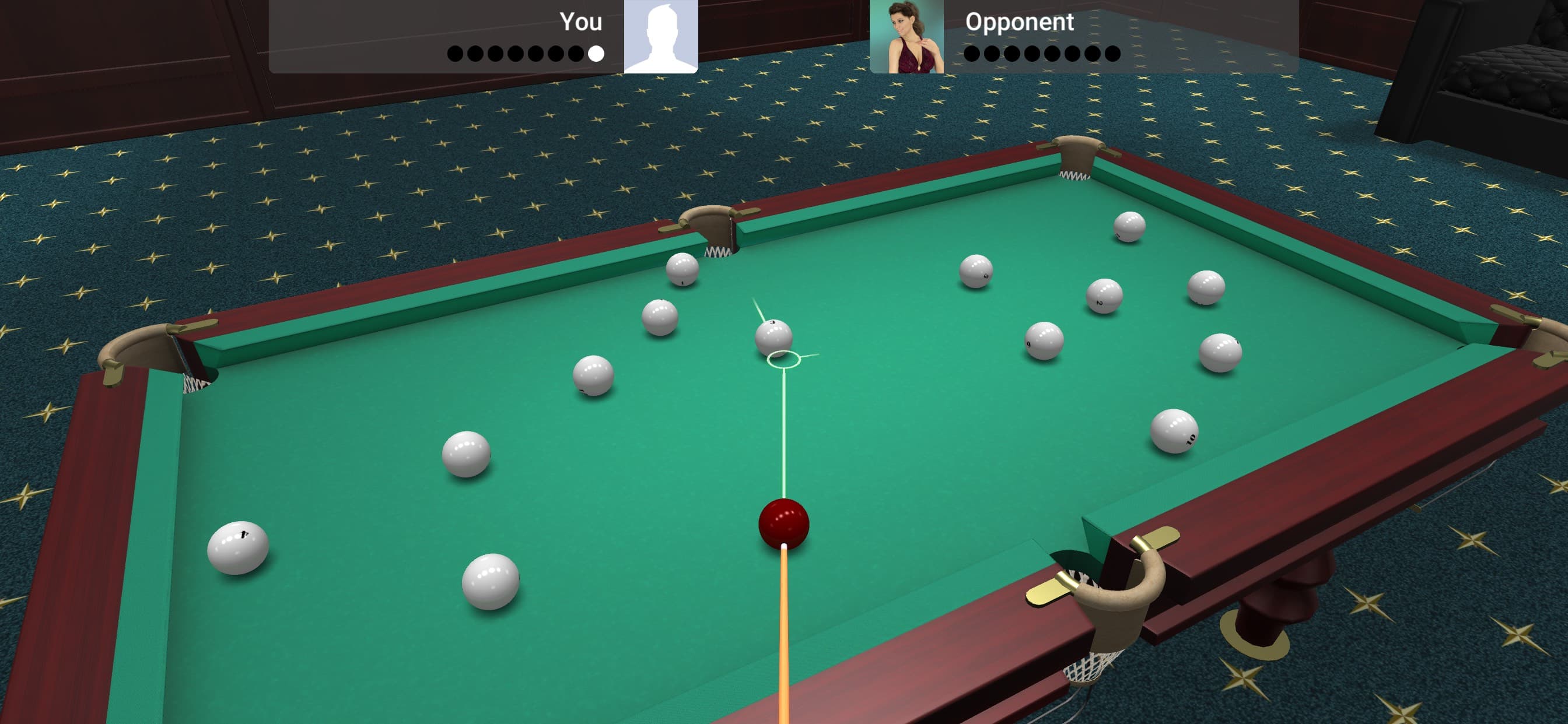Pyramid Billiard screenshot 1 - screenshot