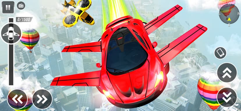 Flying Car: Robot Car Games screenshot 1 - screenshot