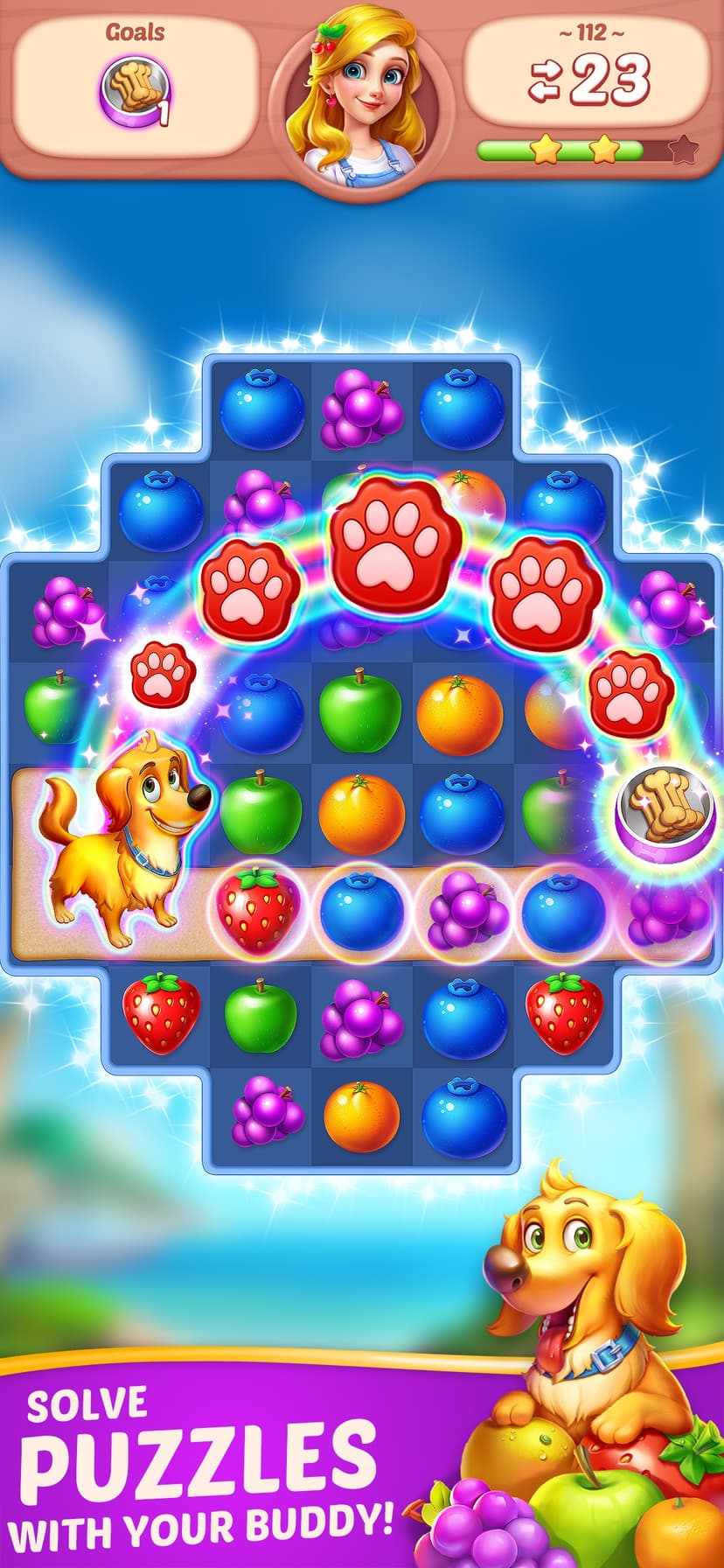 Fruit Diary - Merge & Match 3 screenshot 3 - screenshot