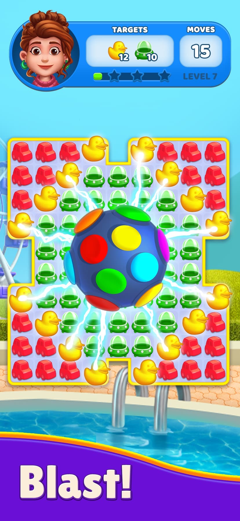 Funtown - Theme Park Match 3 screenshot 2 - screenshot