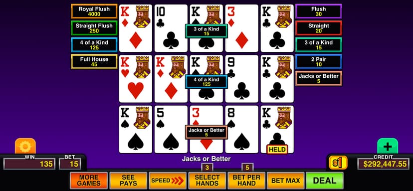 Video Poker Multi Pro screenshot 8 - screenshot
