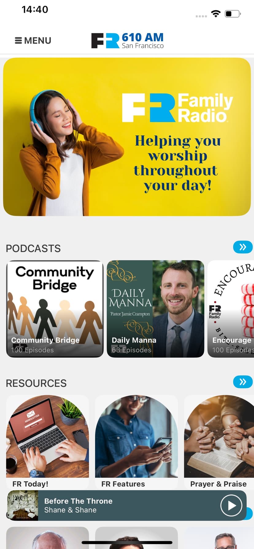 Family Radio screenshot 1 - screenshot
