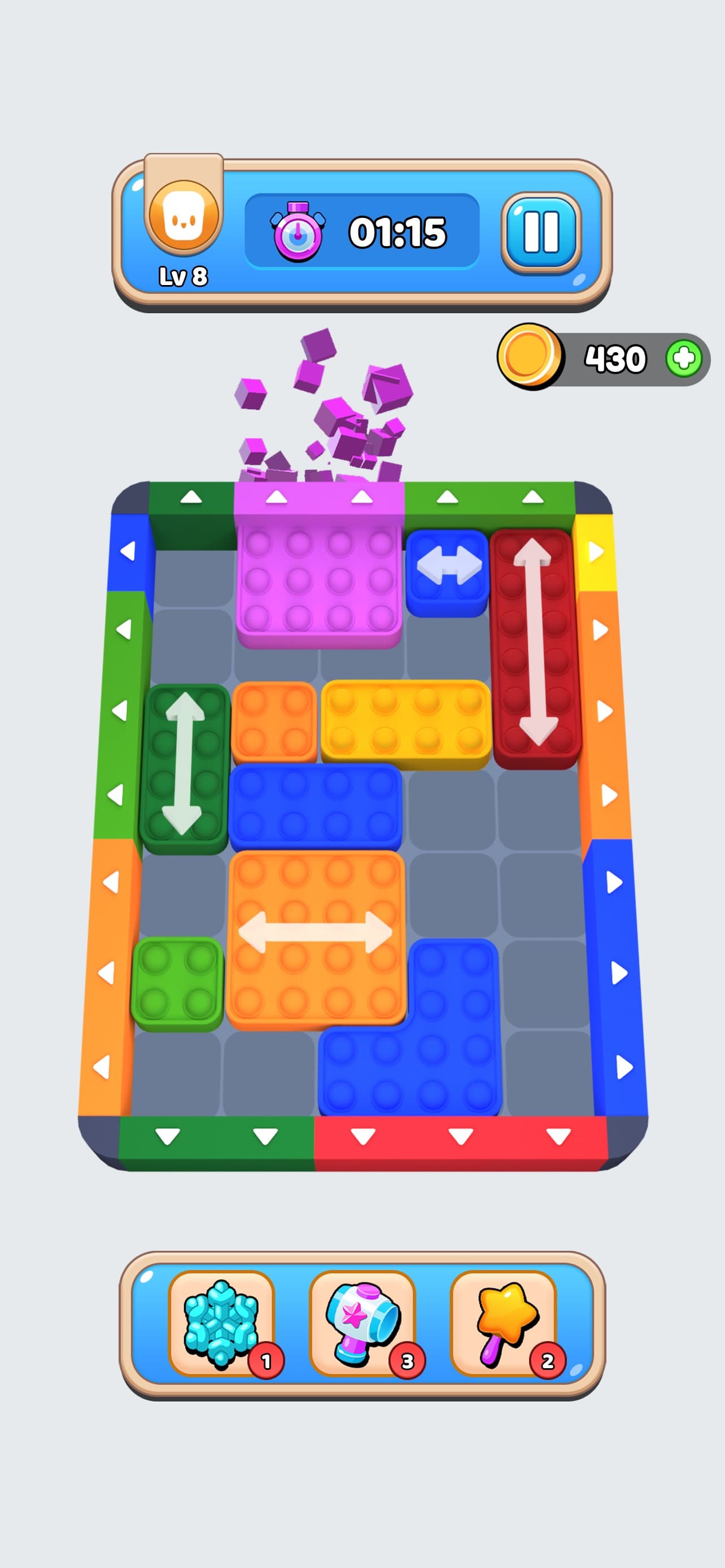 Pop It Block Jam screenshot 1 - screenshot