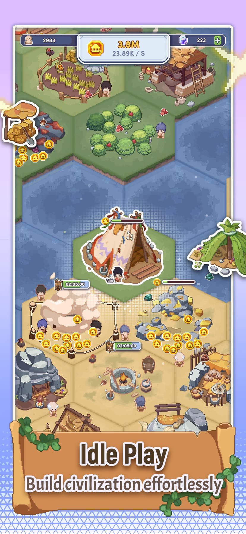 Pixel Civilization: Idle Game screenshot 1 - screenshot