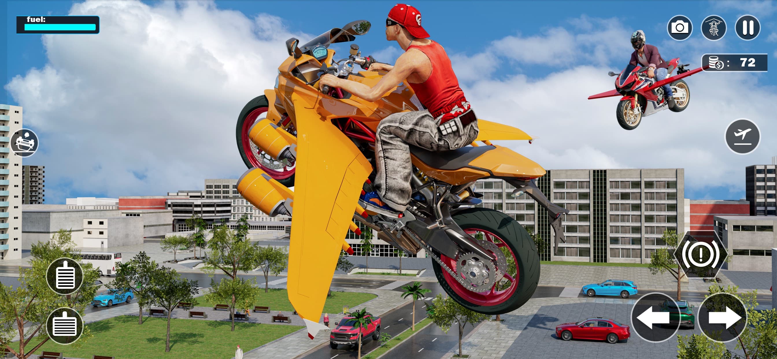 Flying Motorbike: Bike Games screenshot 1 - screenshot
