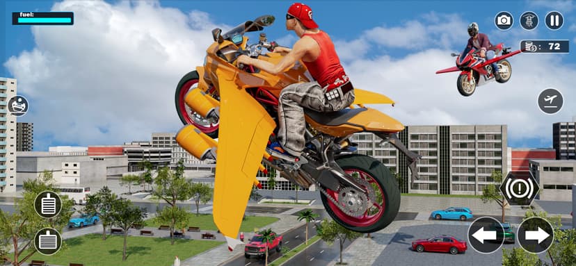 Flying Motorbike: Bike Games screenshot 1 - screenshot