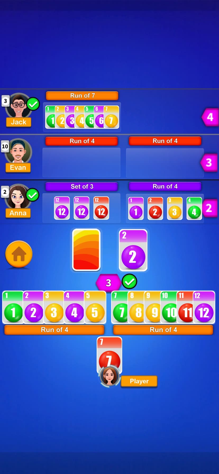 Phase rummy Classic card party screenshot 2 - screenshot