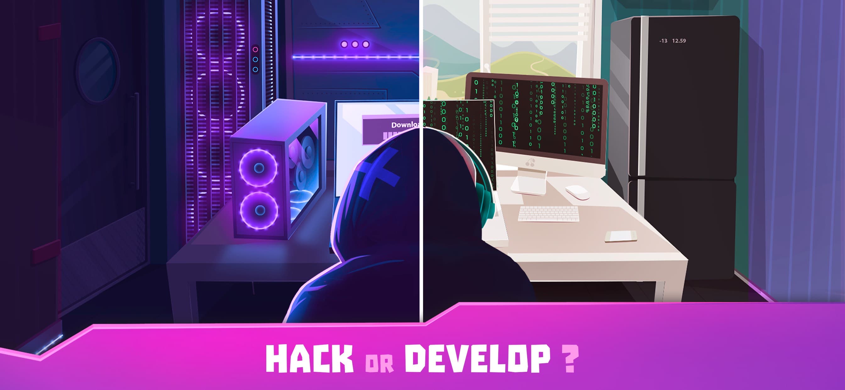 Hacker or Dev Tycoon? Clicker screenshot 1 - screenshot