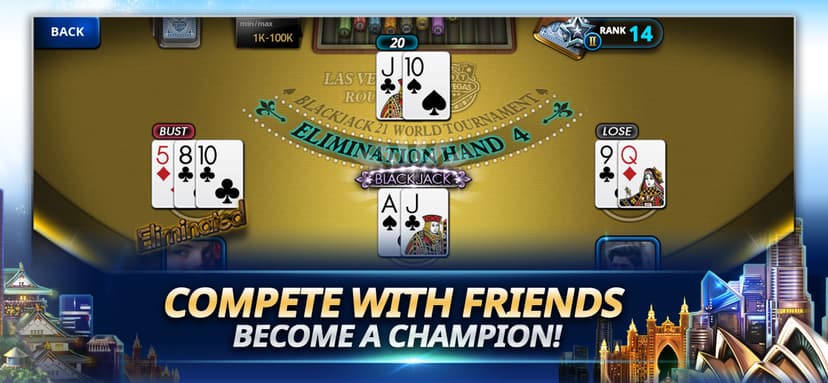 Blackjack 21-World Tournament screenshot 2 - screenshot