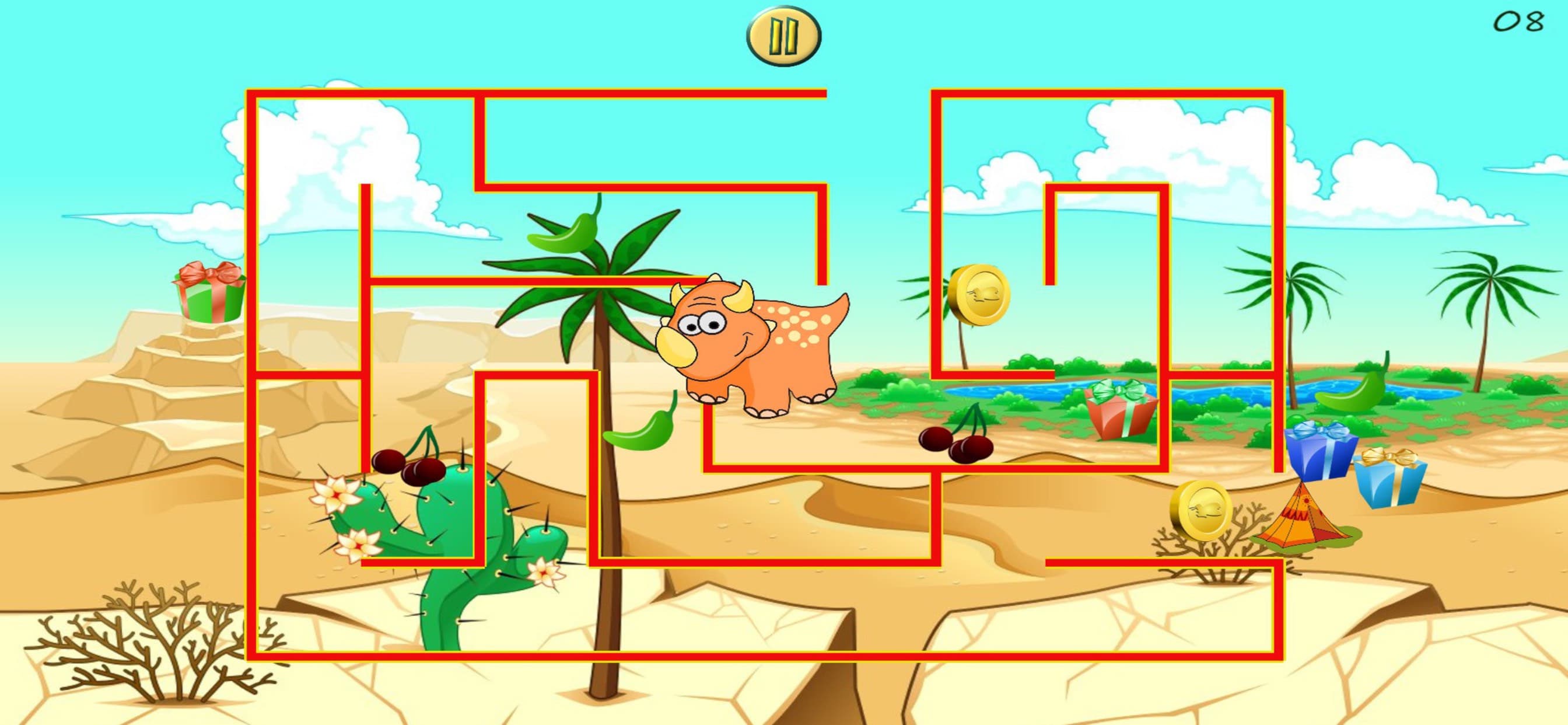 Dino Maze: Dinosaur kids games screenshot 1 - screenshot