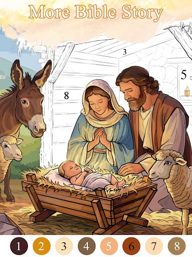 Bible Color Paint By Number screenshot 10 - screenshot
