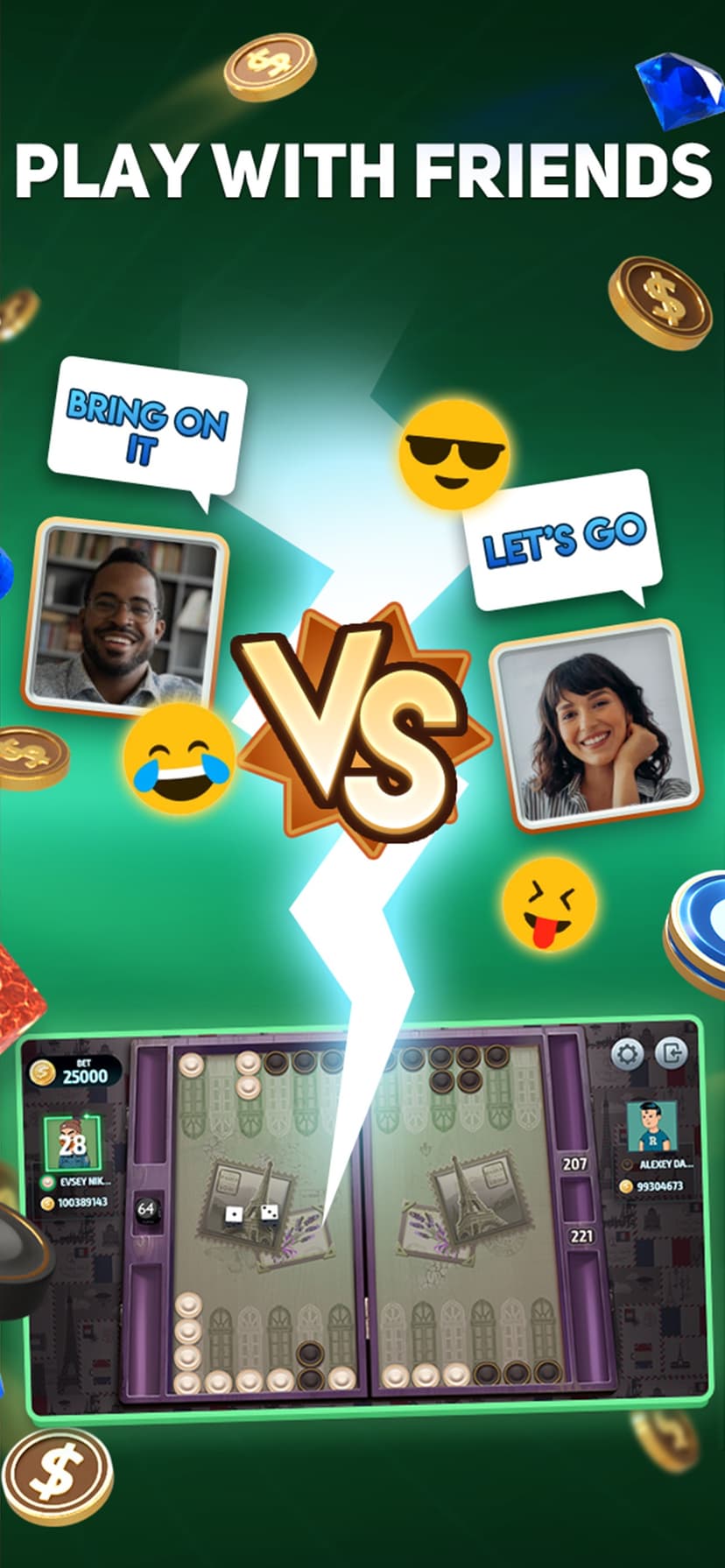 Backgammon Tournament online screenshot 4 - screenshot