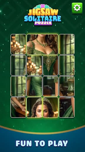 Jigsaw Solitaire Puzzle screenshot 1 - screenshot
