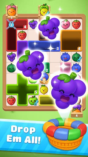 Drop Fruit Away: Color Puzzle screenshot 2 - screenshot