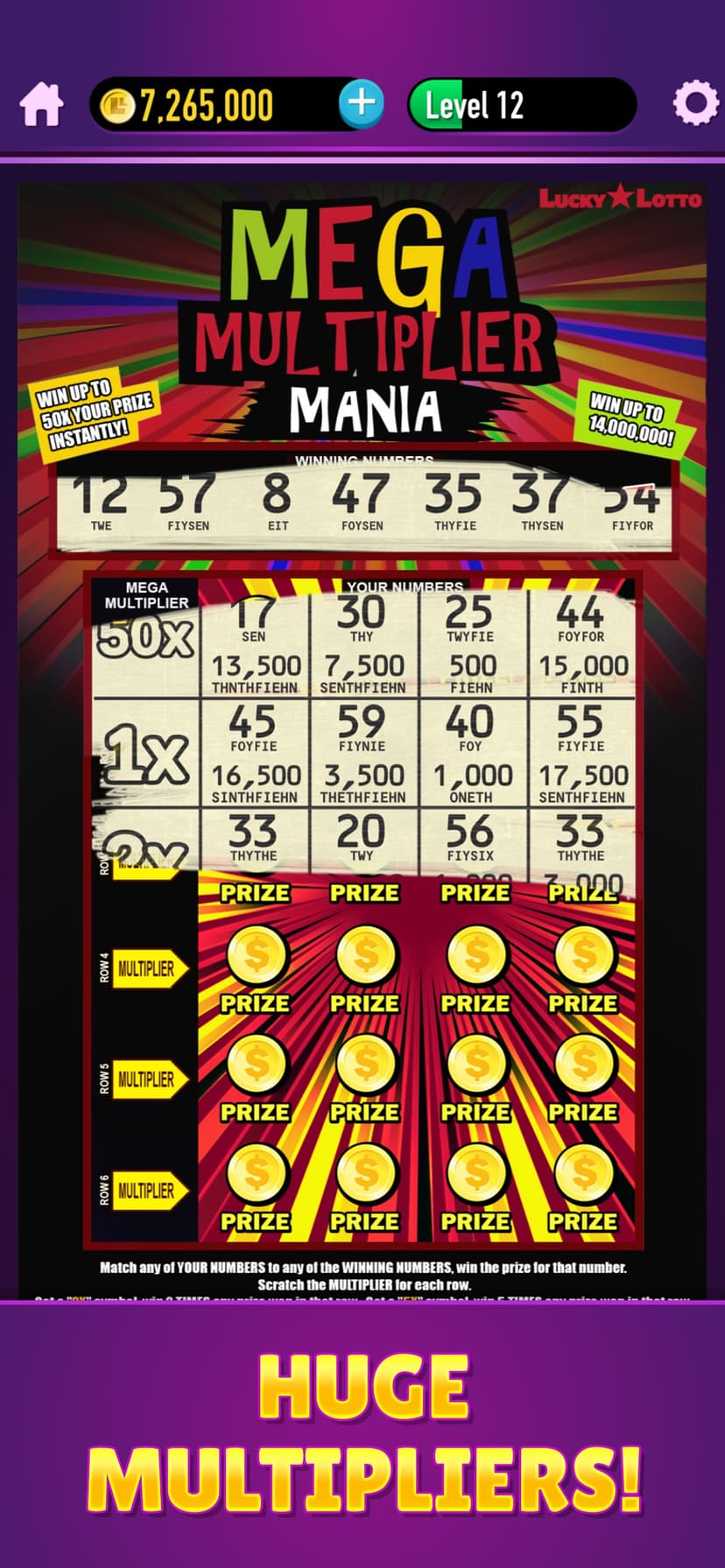 Lucky Lotto - Mega Scratch Off screenshot 5 - screenshot