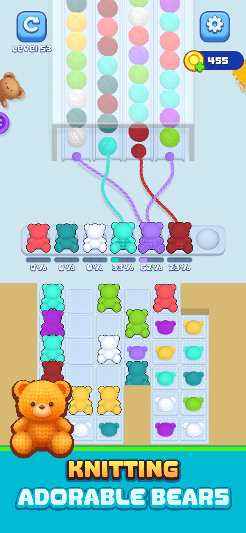 Knit Craze: Color Wool Sort screenshot 1 - screenshot