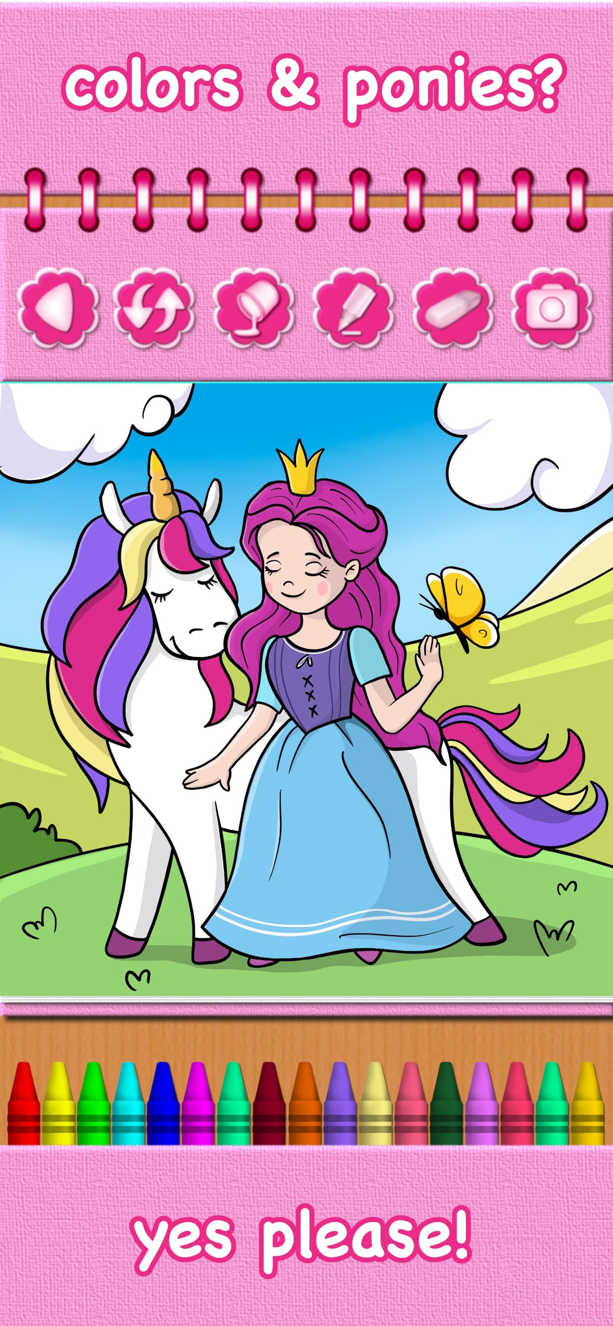 Pony Princess Coloring Book screenshot 8 - screenshot