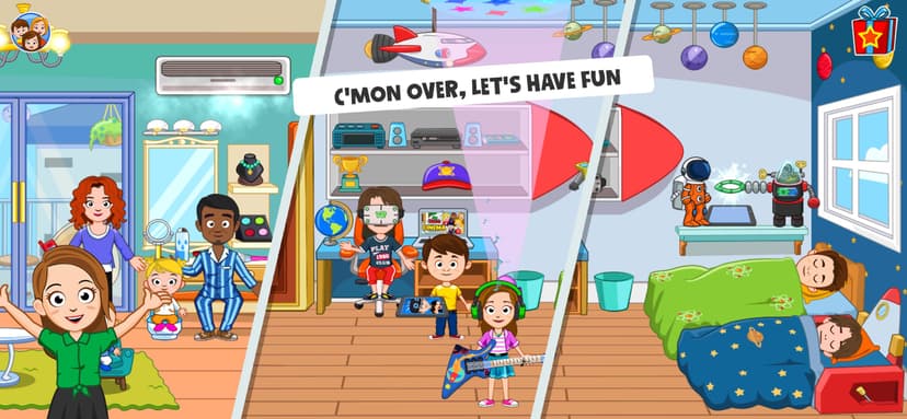 My Town Friends House PJ game screenshot 2 - screenshot