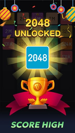 2048 Merge Games - M2 Blocks screenshot 3 - screenshot
