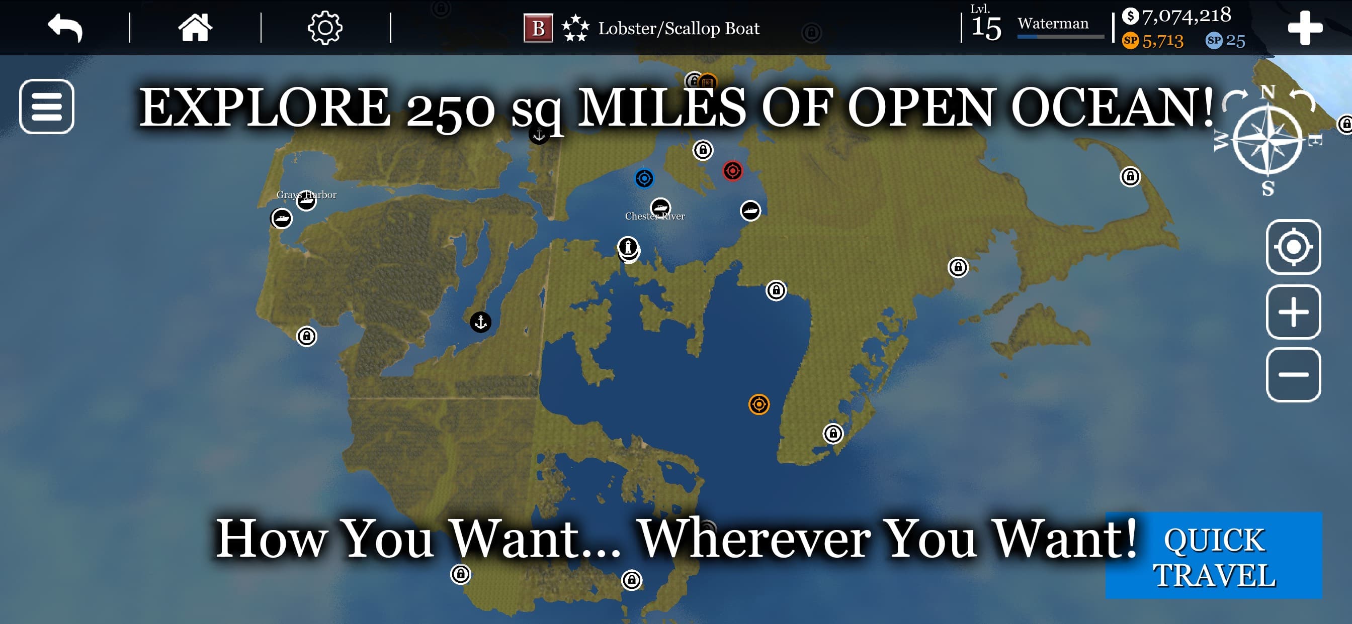 UCaptain Fishing Boat Game screenshot 7 - screenshot
