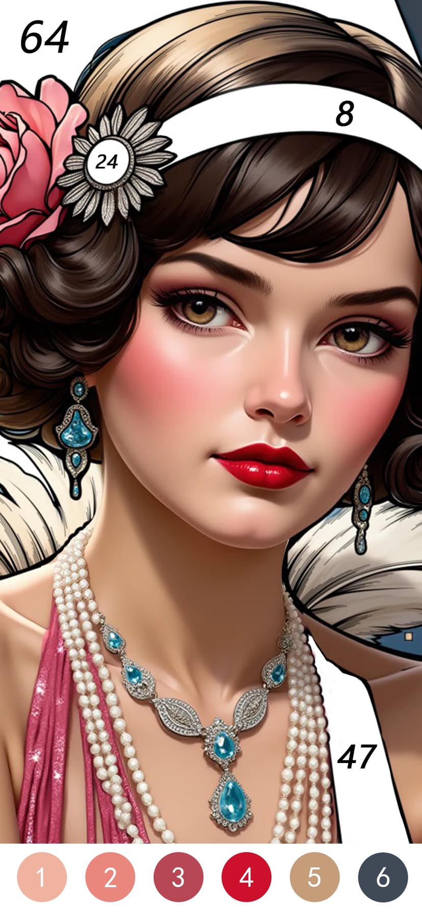 Makeup Color Paint By Number screenshot 6 - screenshot