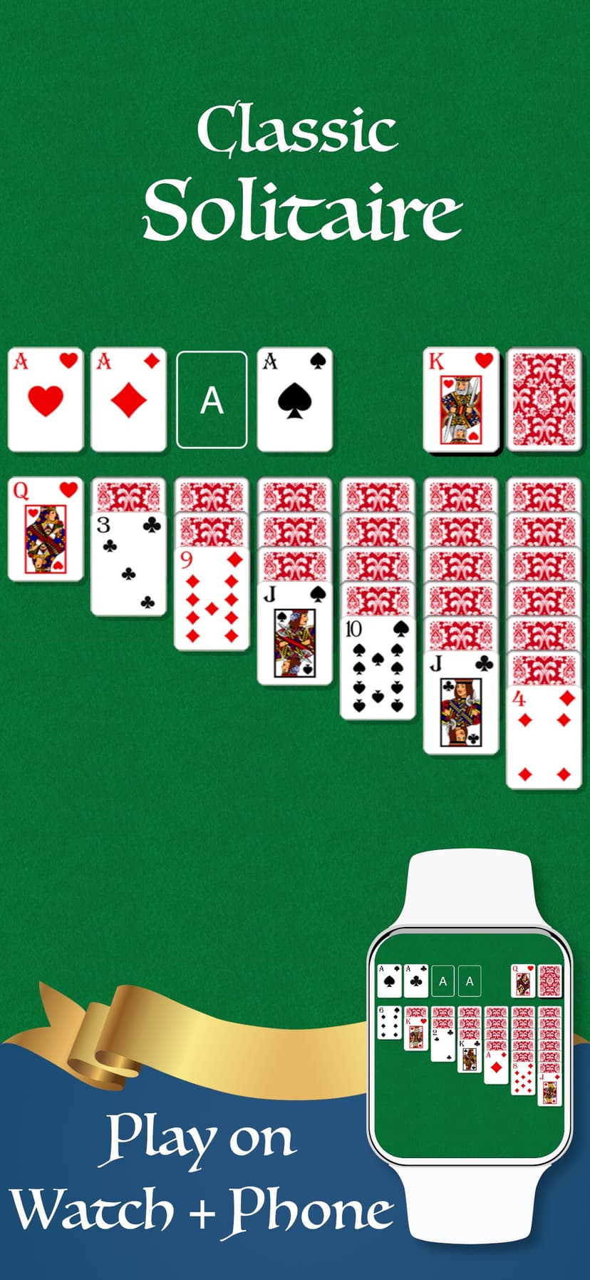 Klondike Solitaire Game Watch screenshot 1 - screenshot