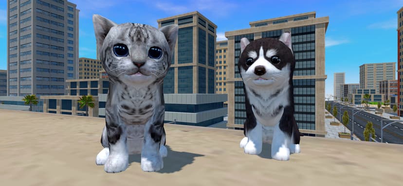 Cute Cat And Puppy World screenshot 1 - screenshot