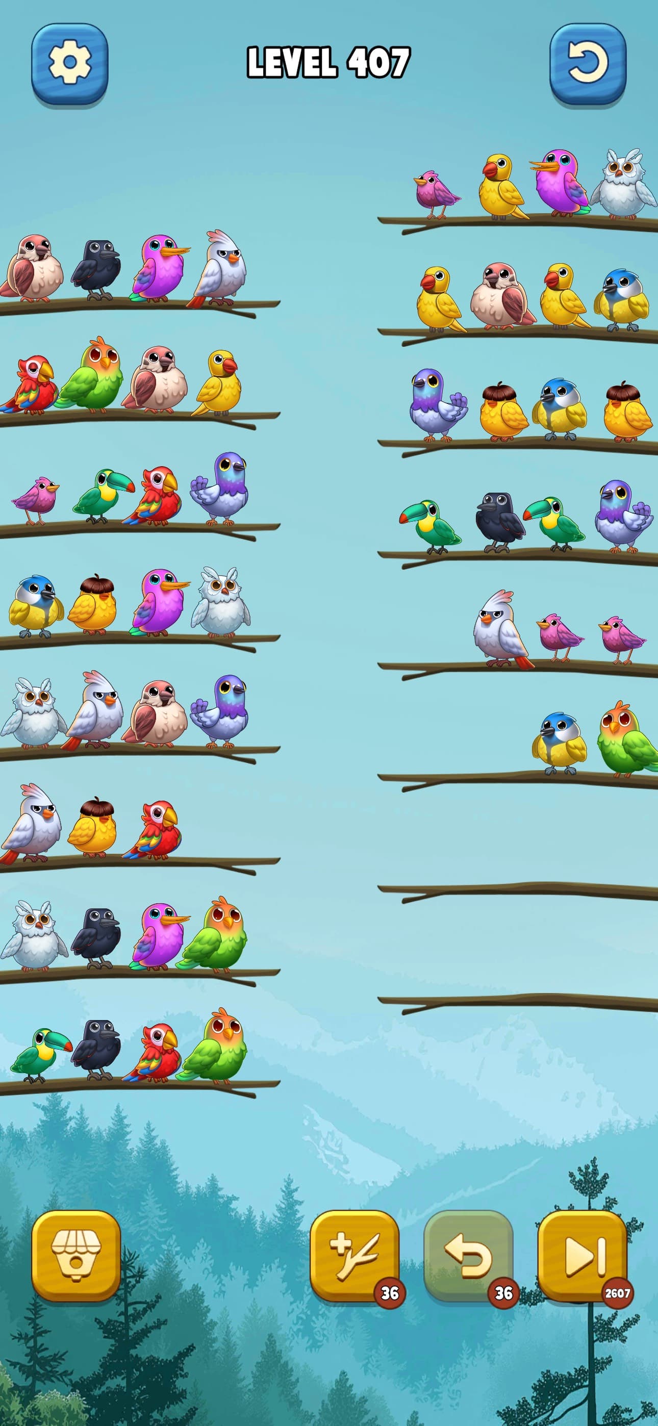 Jungle Bird Sort screenshot 1 - screenshot