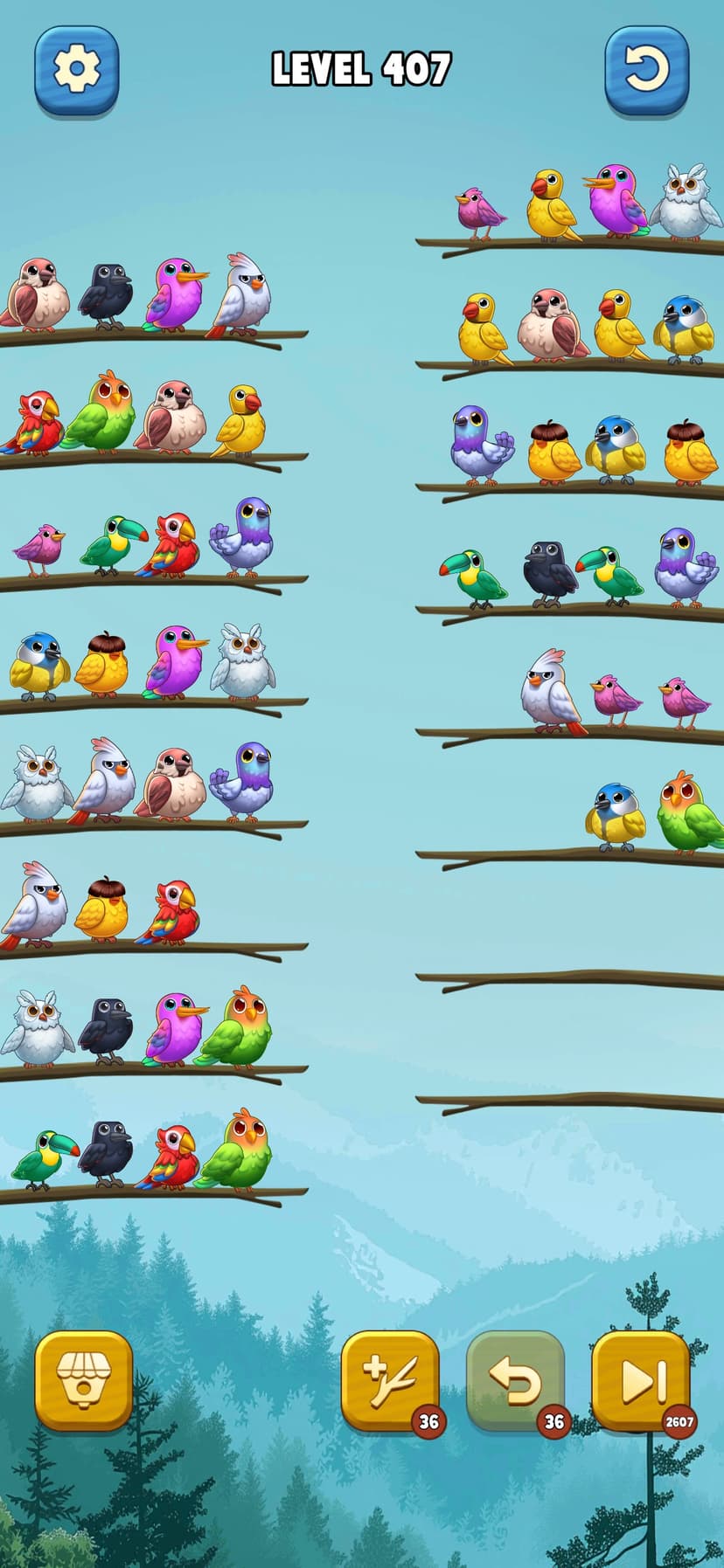 Jungle Bird Sort screenshot 1 - screenshot