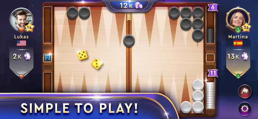 Backgammon Clubs screenshot 1 - screenshot