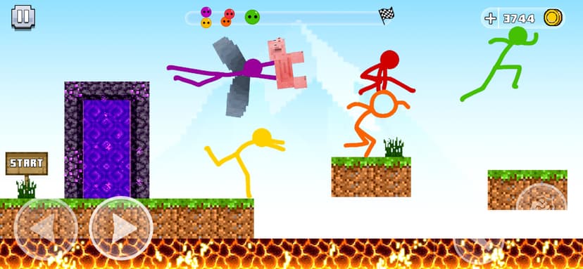 Stickman Parkour Race & Jump screenshot 1 - screenshot