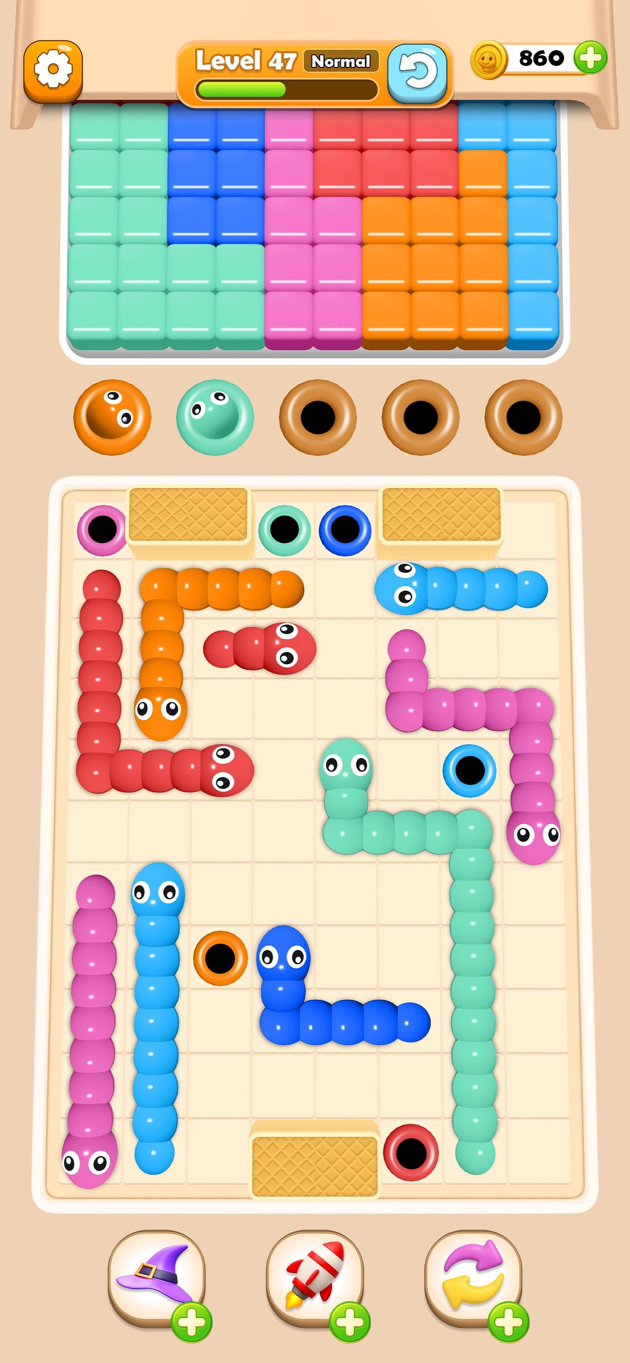 Worm Color Blast screenshot 5 - screenshot