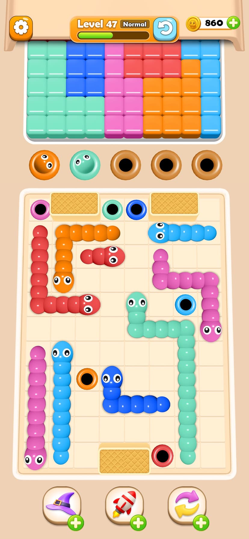 Worm Color Blast screenshot 5 - screenshot