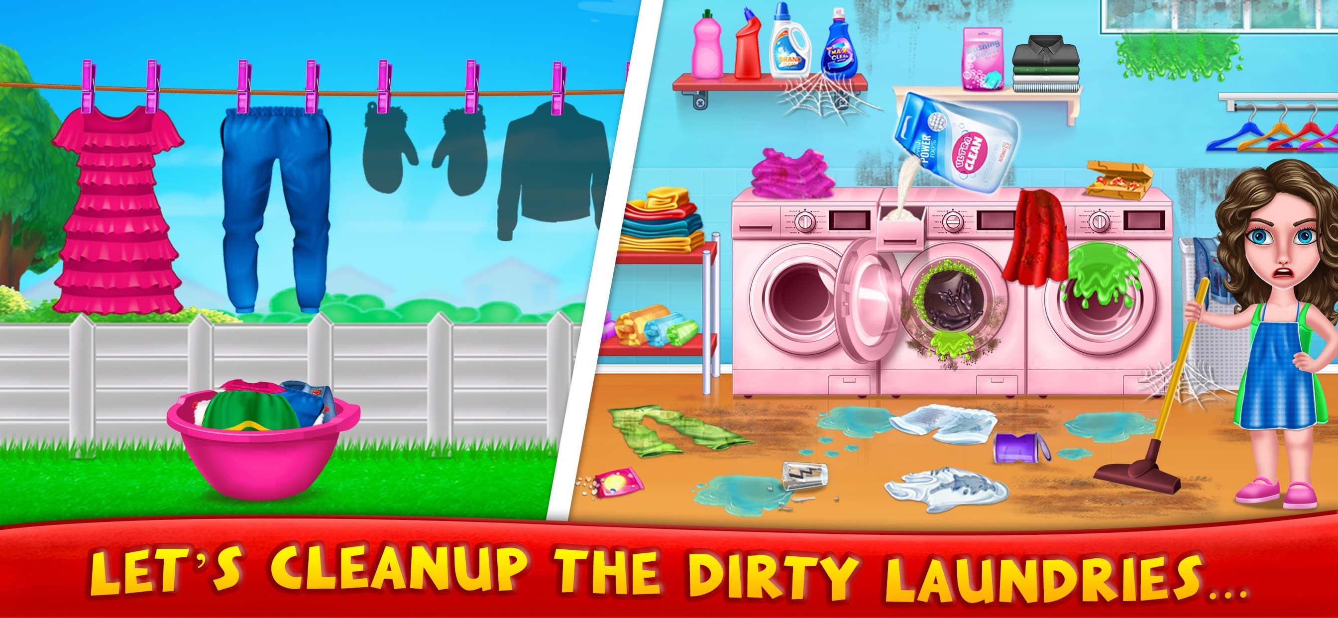 Messy House Cleaning Games screenshot 3 - screenshot