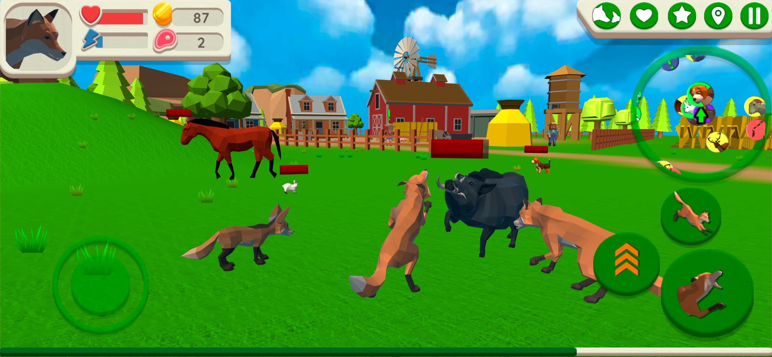 Fox Family - Animal Simulator screenshot 1 - screenshot