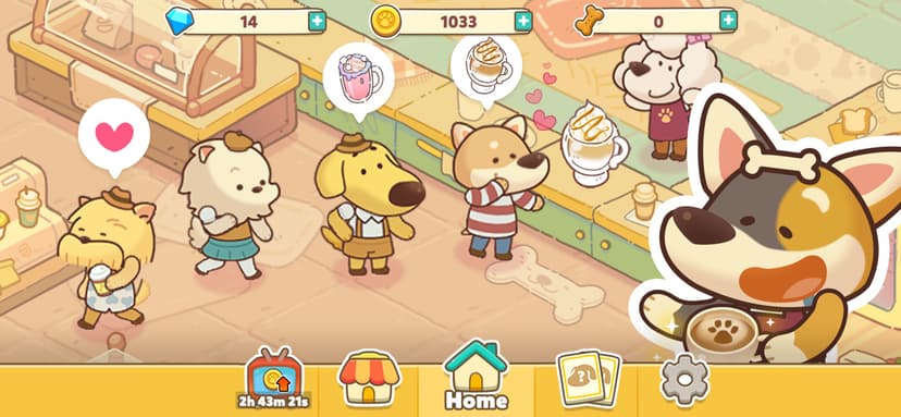 Dog Cafe Tycoon screenshot 1 - screenshot