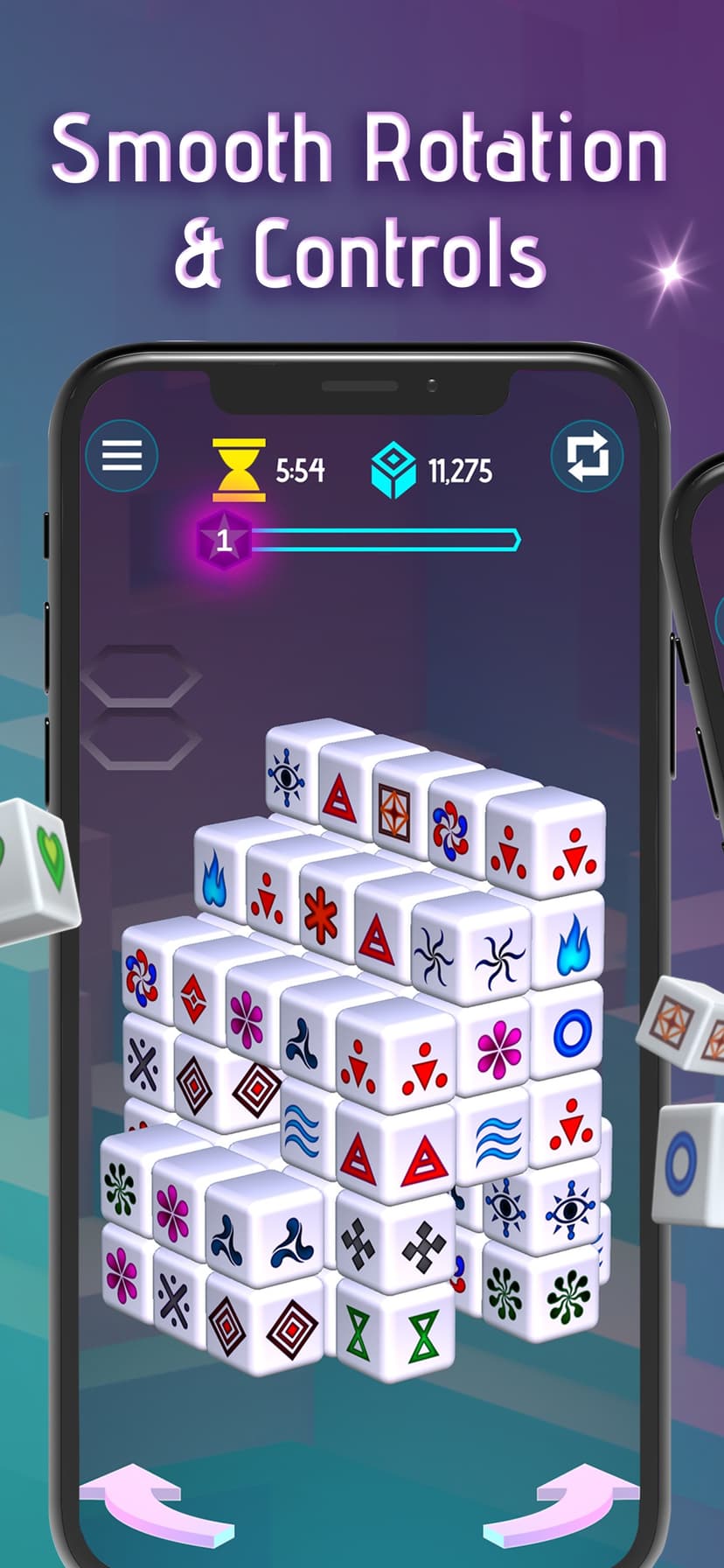 Mahjong Dimensions - 3D Cube screenshot 3 - screenshot