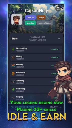 Degen Idle: Dungeon RPG screenshot 1 - screenshot