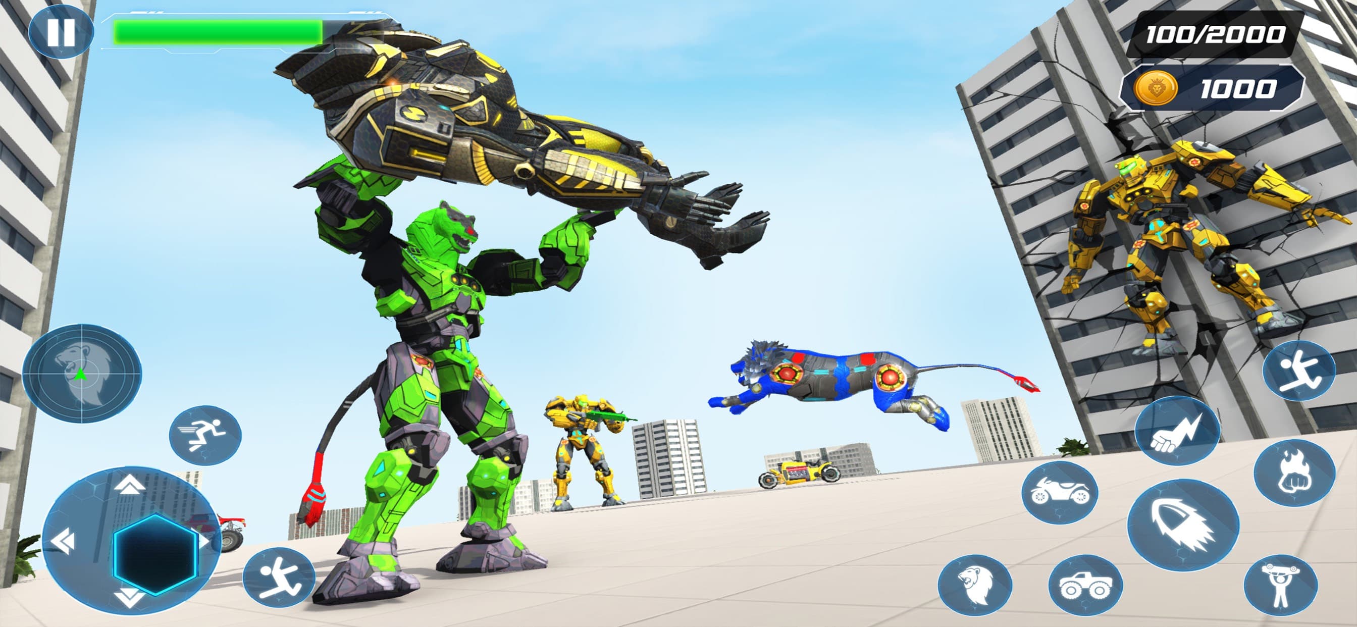 Lion Robot Superhero Battle screenshot 4 - screenshot