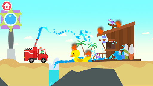 Dinosaur Fire Truck: for kids screenshot 3 - screenshot