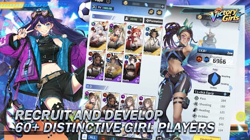 Victory Girls: Anime Soccer screenshot 3 - screenshot