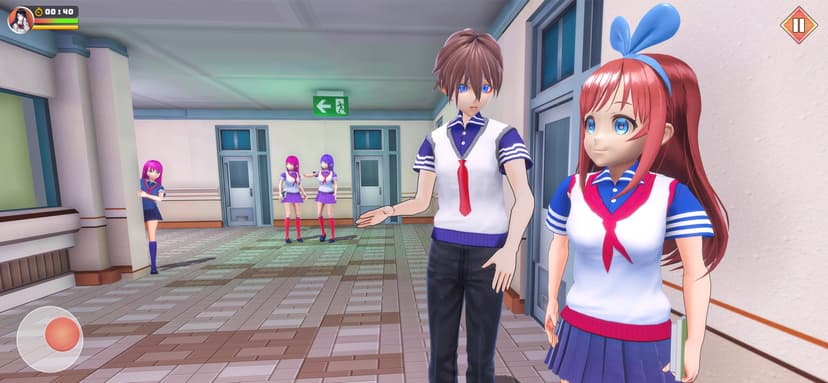 Anime School Girl Love Life 3D screenshot 4 - screenshot