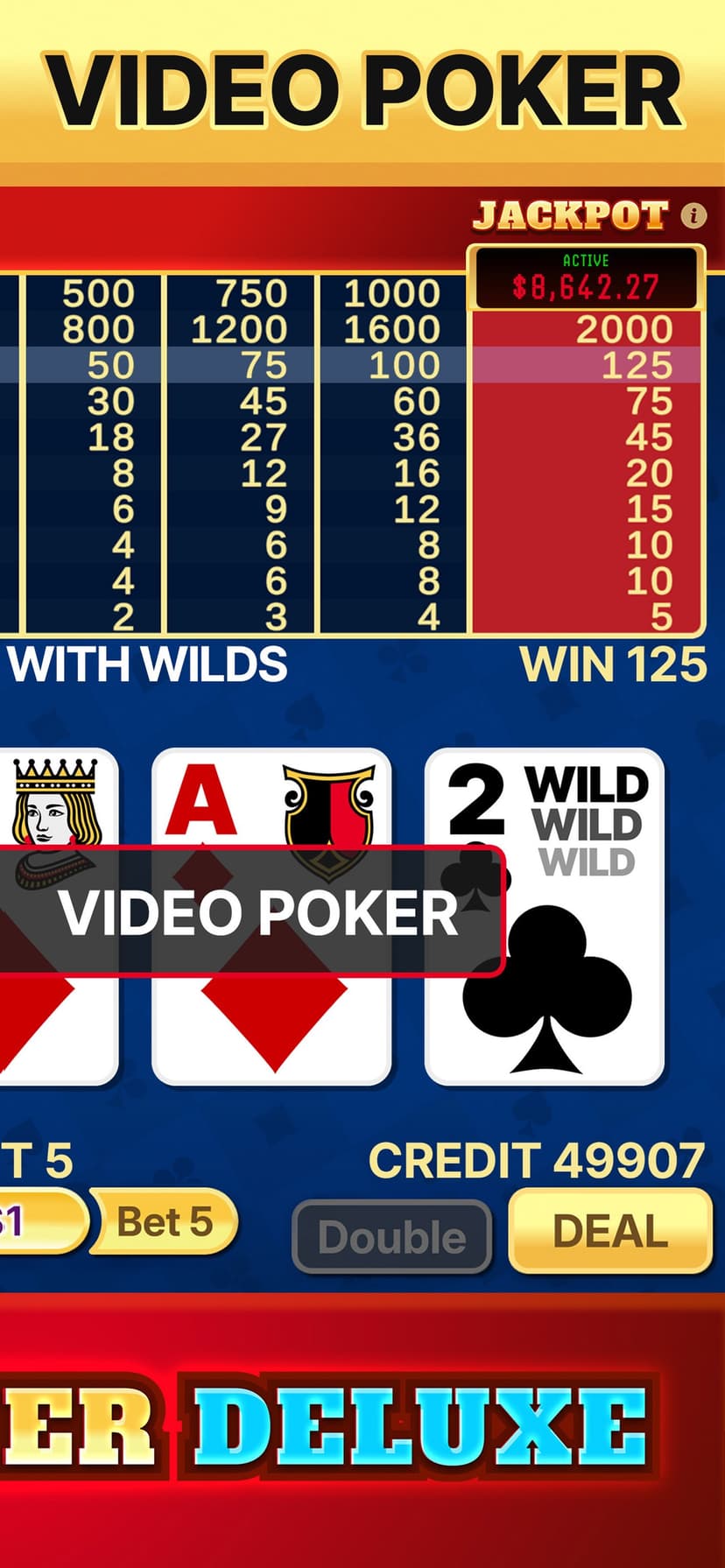 Video Poker Deluxe screenshot 2 - screenshot