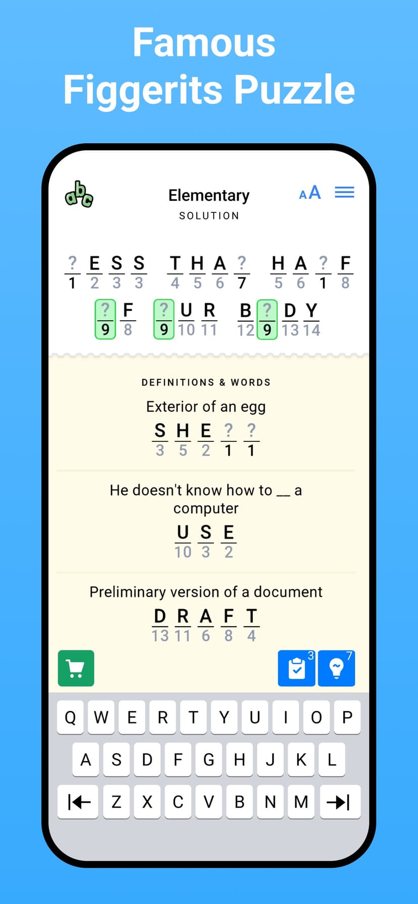 Figgerits - Word Puzzle Games screenshot 1 - screenshot