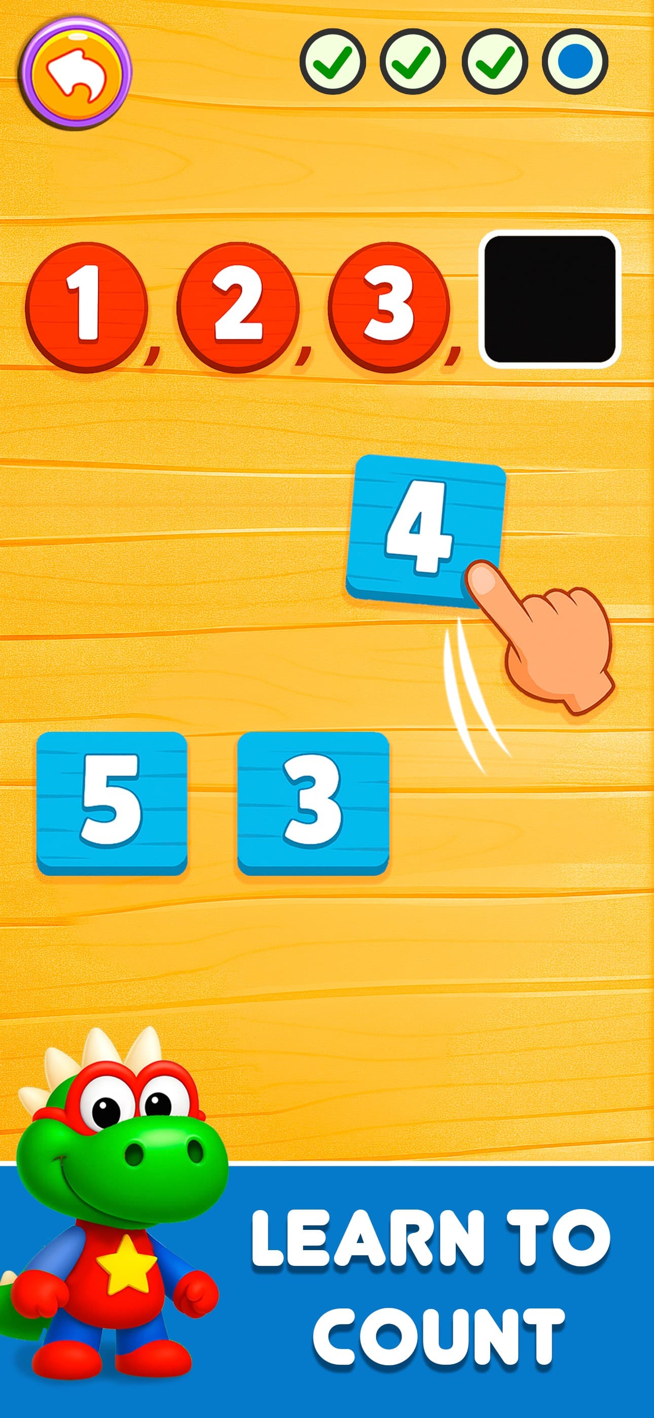 Counting Game & Addition: Dino screenshot 1 - screenshot