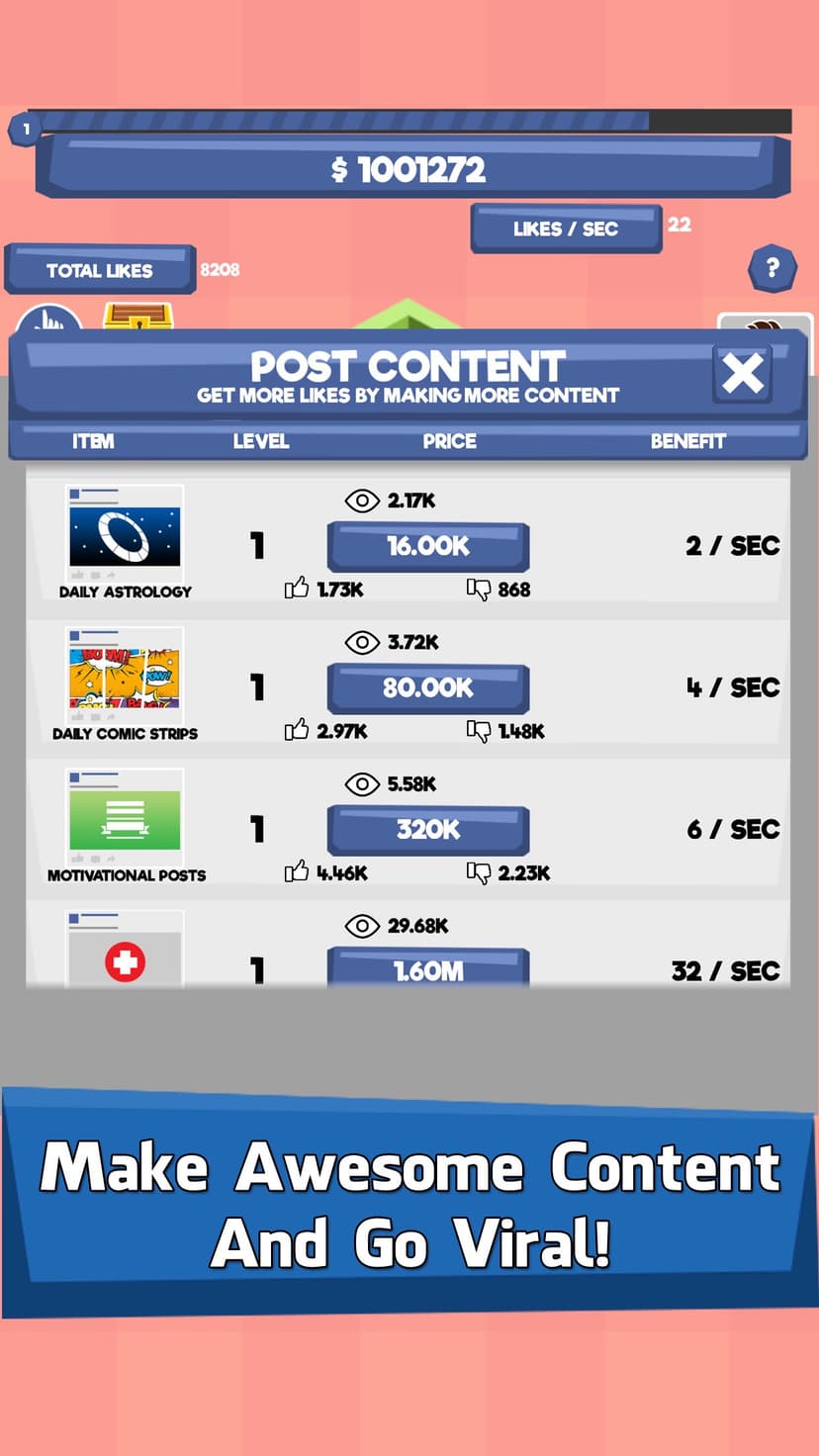 Social Tycoon - Idle Clicker screenshot 2 - screenshot