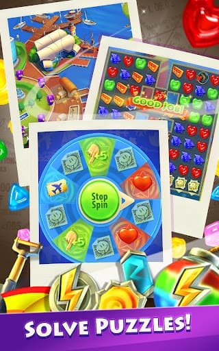 Gummy Drop! Match 3 & Travel screenshot 3 - screenshot