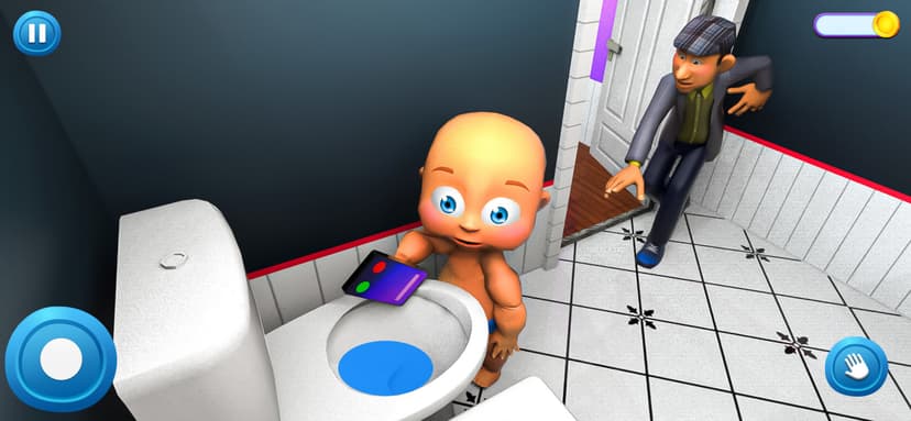 Naughty Baby Prank Daddy Game screenshot 4 - screenshot