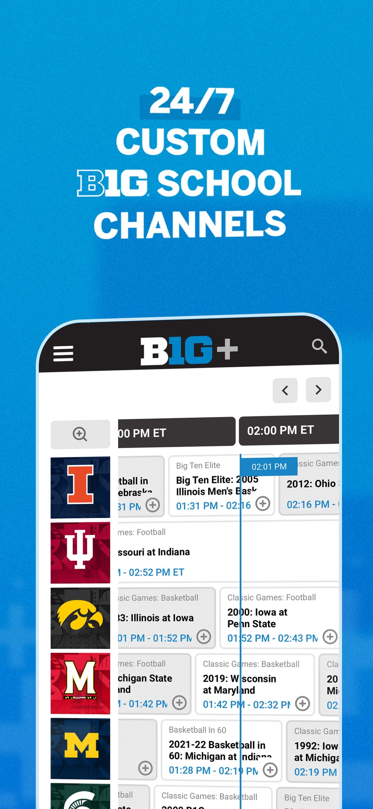 B1G+: Watch College Sports screenshot 4 - screenshot